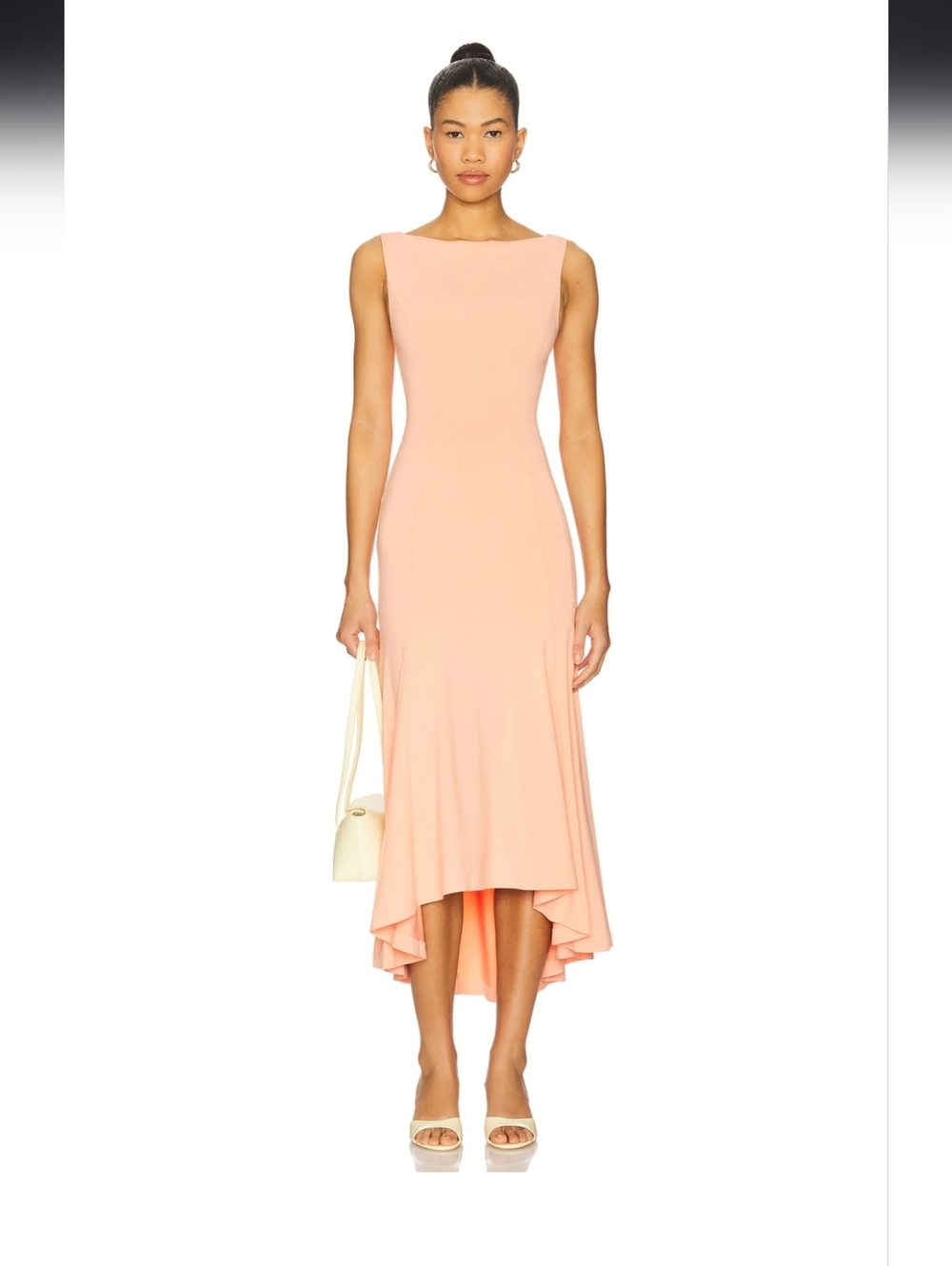 Daye Midi Dress in Light Coral